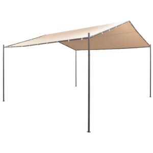 vidaXL Paviljongtelt 4x4 m stål beige