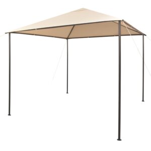 vidaXL Paviljongtelt 3x3 m stål beige