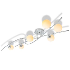 vidaXL Taklampe med 6 LED-Pærer G9 240 W