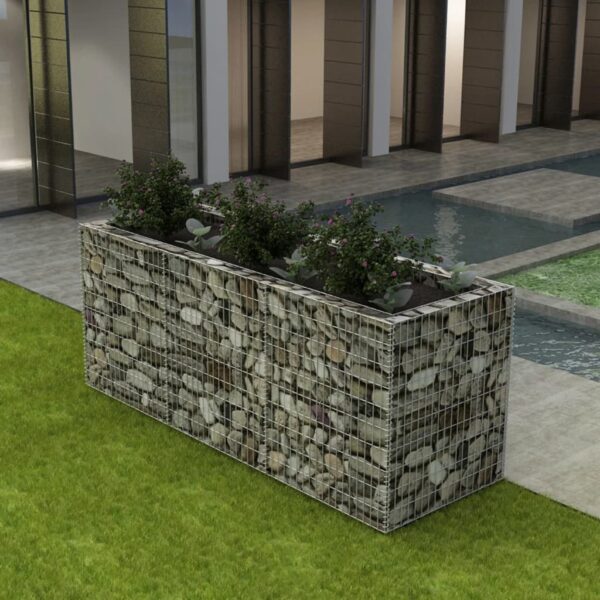 vidaXL Gabion høybed stål 270x90x100 cm