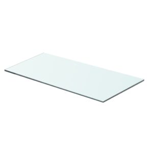 vidaXL Hyllepanel klart glass 60x25 cm