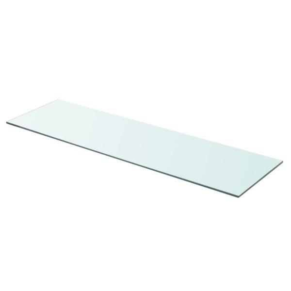 vidaXL Hyllepanel klart glass 90x25 cm