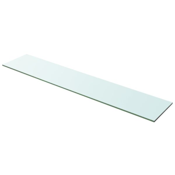 vidaXL Hyllepanel klart glass 100x20 cm