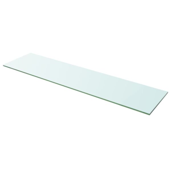 vidaXL Hyllepanel klart glass 100x25 cm