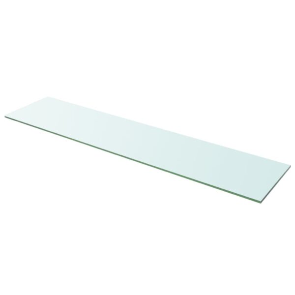 vidaXL Hyllepanel klart glass 110x25 cm