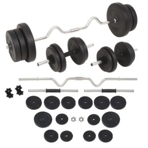 vidaXL Vektstang- og manualsett 60 kg