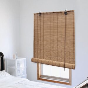 vidaXL Rullegardin bambus 150x160 cm brun