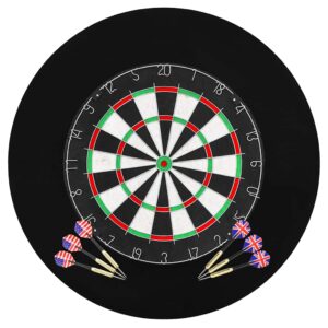 vidaXL Profesjonell dartskive sisal med 6 darts og beskyttelsesring