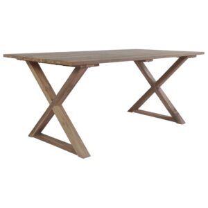 vidaXL Hagebord 180x90x76 cm gjenvunnet heltre teak