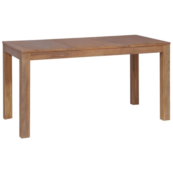 vidaXL Spisebord heltre teak med naturlig etterbehandling 140x70x76 cm