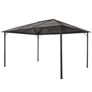 vidaXL Paviljong med tak aluminium 4x3x2