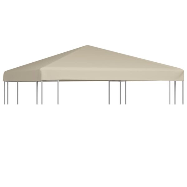 vidaXL Toppduk til paviljong 310 g/m² 3x3 m beige