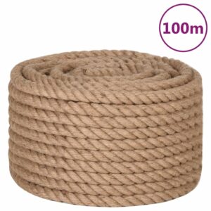 vidaXL Tau 100% jute 20 mm 100 m