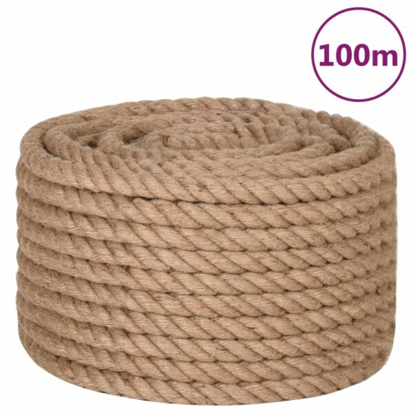 vidaXL Tau 100% jute 20 mm 100 m