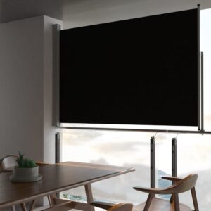 vidaXL Uttrekkbar sidemarkise 160 x 300 cm svart