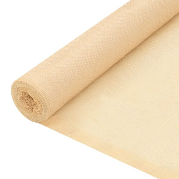 vidaXL Skjermnett HDPE 1x50 m beige