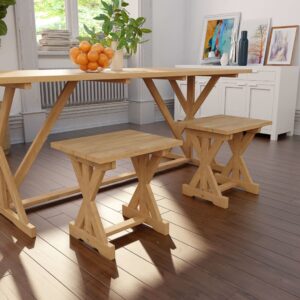 vidaXL Krakk heltre teak