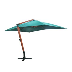 vidaXL Parasol 300 x 400 cm grønn svevende