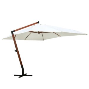 vidaXL Parasoll 300 x 400 cm hvit