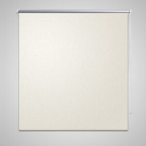 Rullegardin 160 x 175 cm beige-hvit