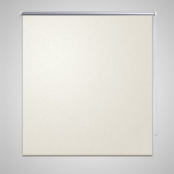 Rullegardin 160 x 175 cm beige-hvit