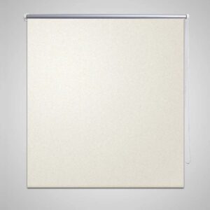 Rullegardin 120 x 230 cm beige-hvit