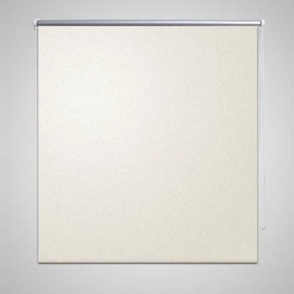 Rullegardin 160 x 230 cm beige-hvit