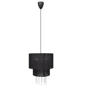 Taklampe Krystall Svart