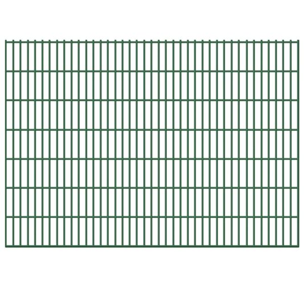 vidaXL 2D Hagegjerdepaneler 5 stk 143 cm 10 m grønn