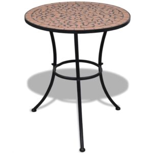 vidaXL Bistrobord terrakotta 60 cm mosaikk