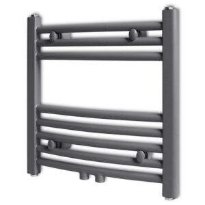 Radiator håndklestativ rett grå 480x480 mm