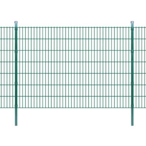 vidaXL 2D Hagegjerdepanel og påler 2008x1430 mm 4 m Grønn