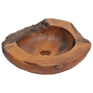 vidaXL Servant heltre teak 45 cm