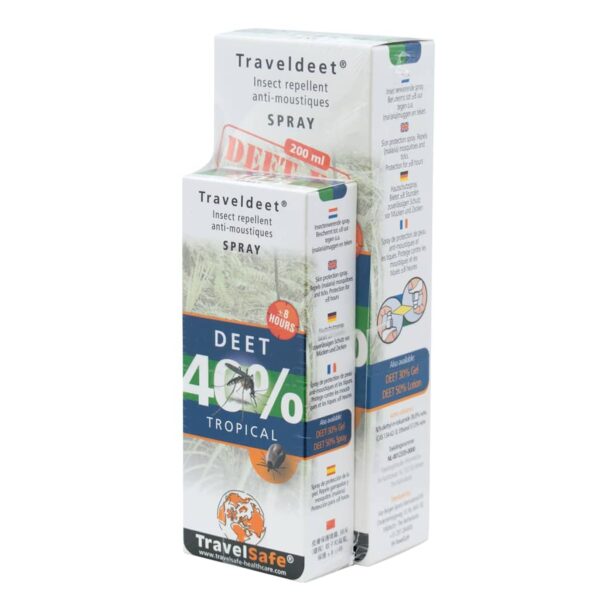 Travelsafe Myggspray DEET 40% 2 stk XL