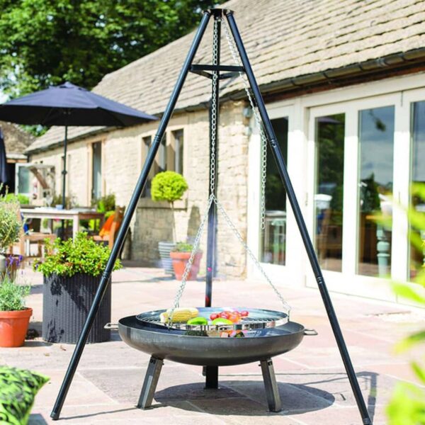 RedFire Grillstativ svart 172 cm BBQ TRIPOD