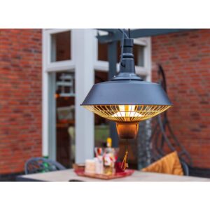 Sunred Hengende terrassevarmer Indus 2100 W halogen svart RSH16