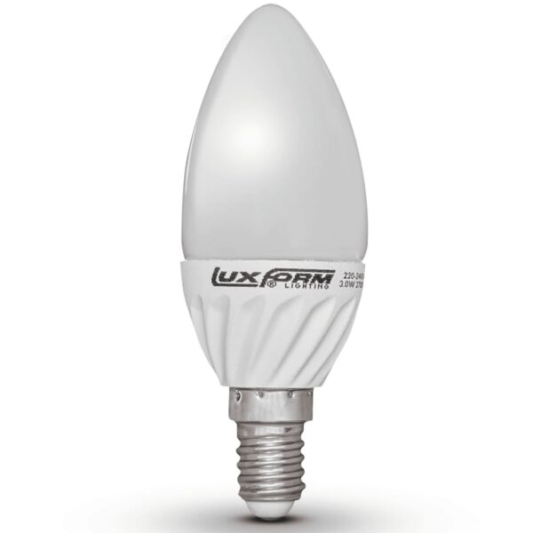 Luxform Sett med 4 lysformede LED-lyspærer 3 W E14 230 V 2700 K