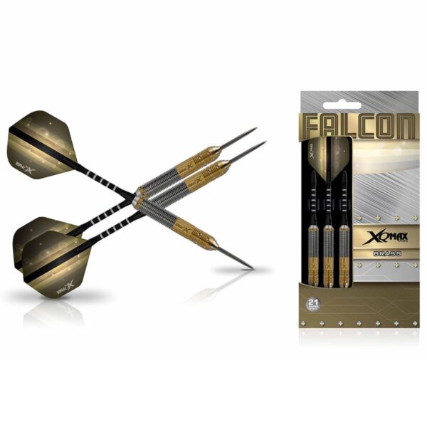 XQmax Darts dartsett Falcon 3 stk 21g messing stål QD1103160