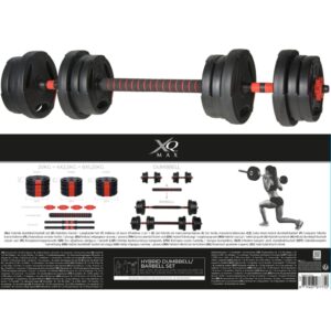 XQ Max 3-i-1 manual- og vektstangsett 20 kg