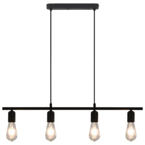 vidaXL Taklampe svart 80 cm E27