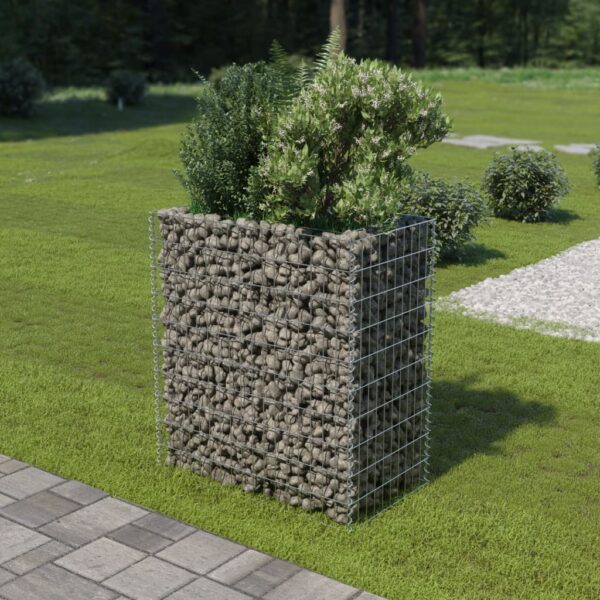 vidaXL Gabion høybed galvanisert stål 90x50x100 cm