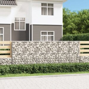 vidaXL Gabion med topp- og bunnlokk galvanisert stål 300x50x100 cm