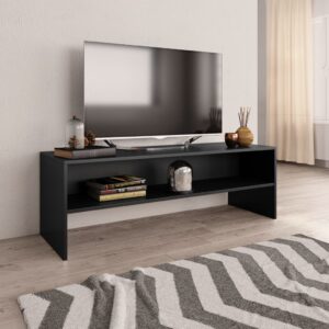 vidaXL TV-benk svart 120x40x40 cm konstruert tre