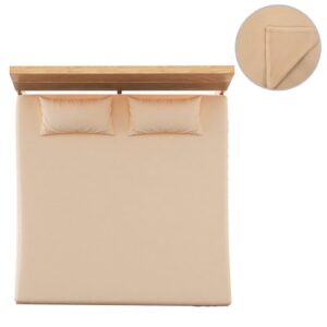 vidaXL Sengelaken 2 stk polyesterfleece 200x200 cm beige