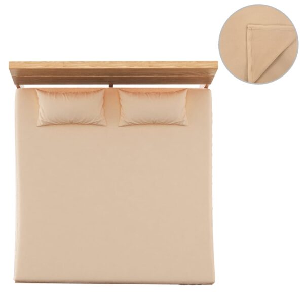 vidaXL Sengelaken 2 stk polyesterfleece 200x200 cm beige