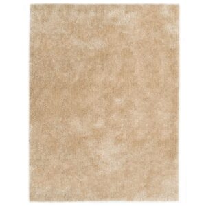 vidaXL Shaggy flossteppe 80x150 cm beige