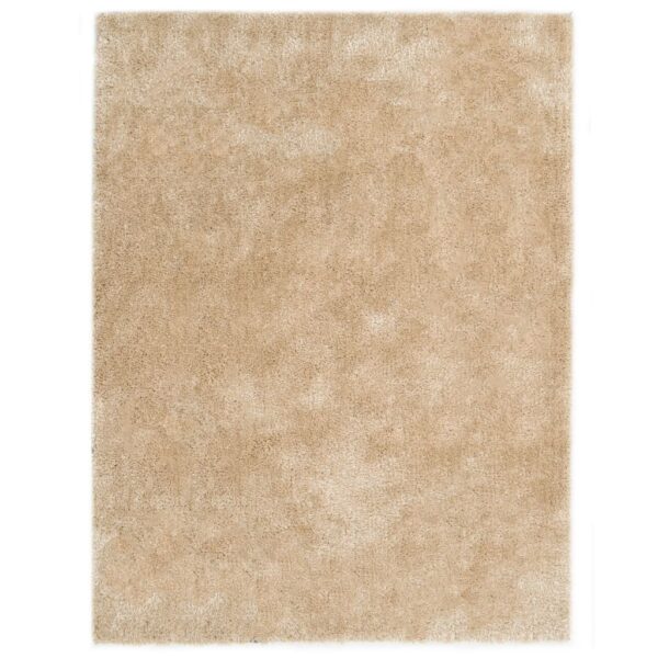 vidaXL Shaggy flossteppe 80x150 cm beige