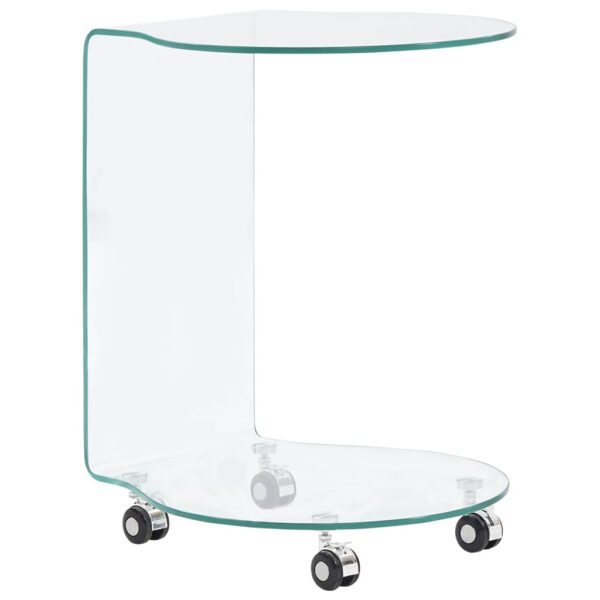 vidaXL Salongbord 45x40x58 cm herdet glass