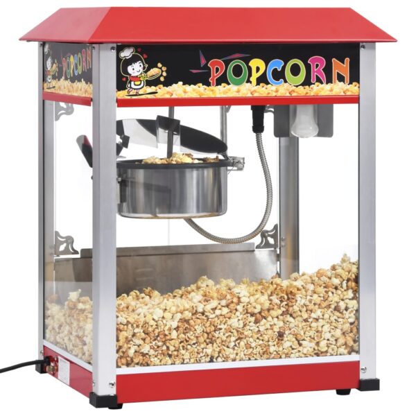 vidaXL Popcornmaskin med teflonbelagt kjele 1400 W