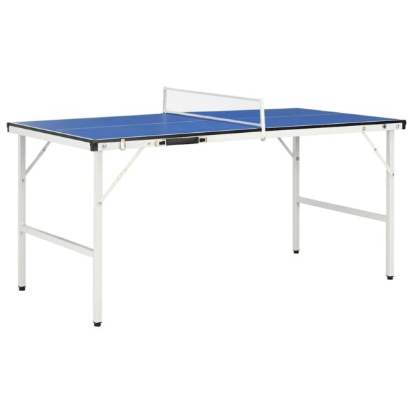 vidaXL Bordtennisbord med nett 152x76x66 cm blå